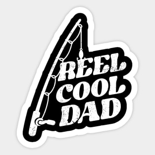 Funny Fishing Reel Cool Dad Pun Sticker